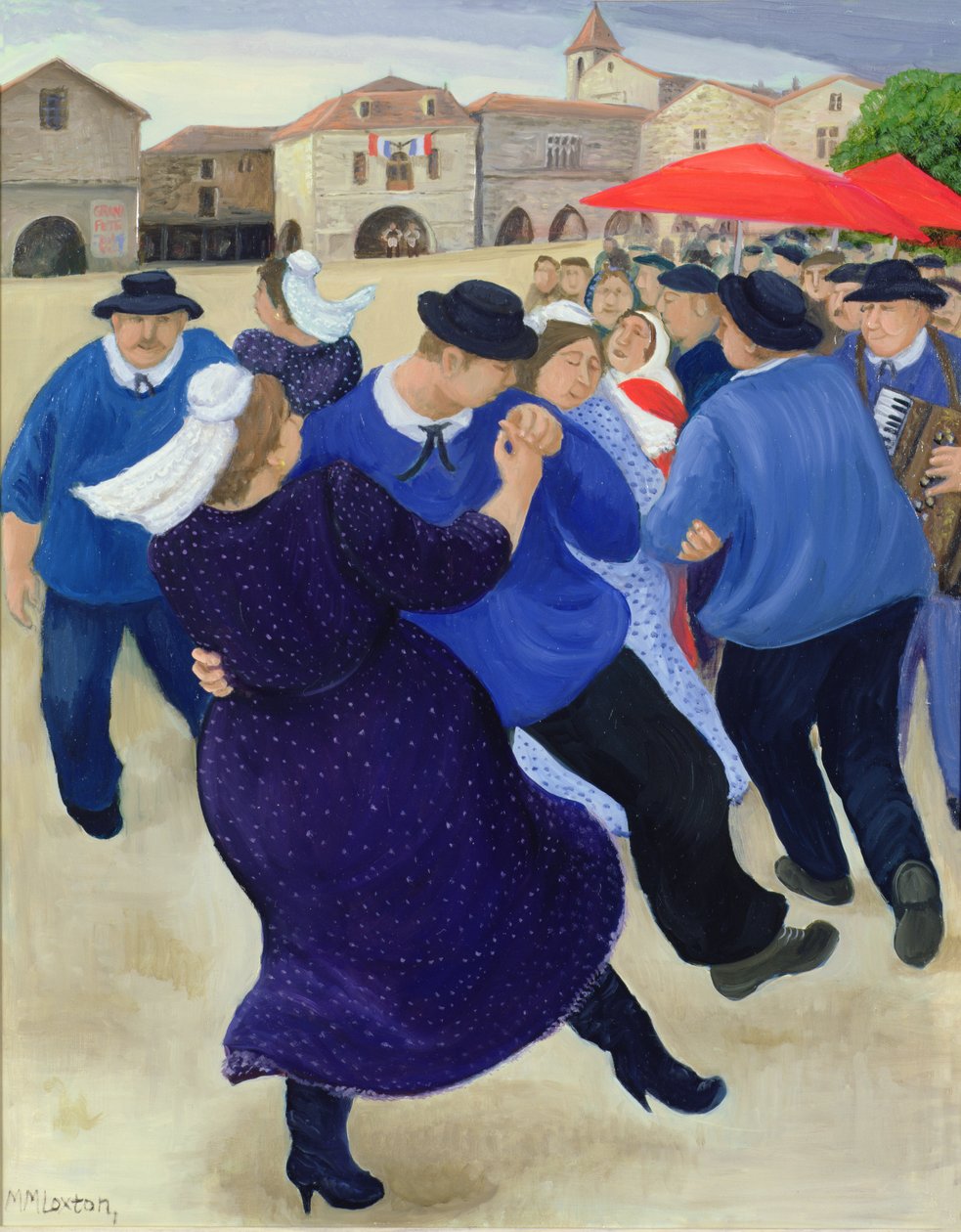 Landsbyfest, Bourgogne af Margaret Loxton