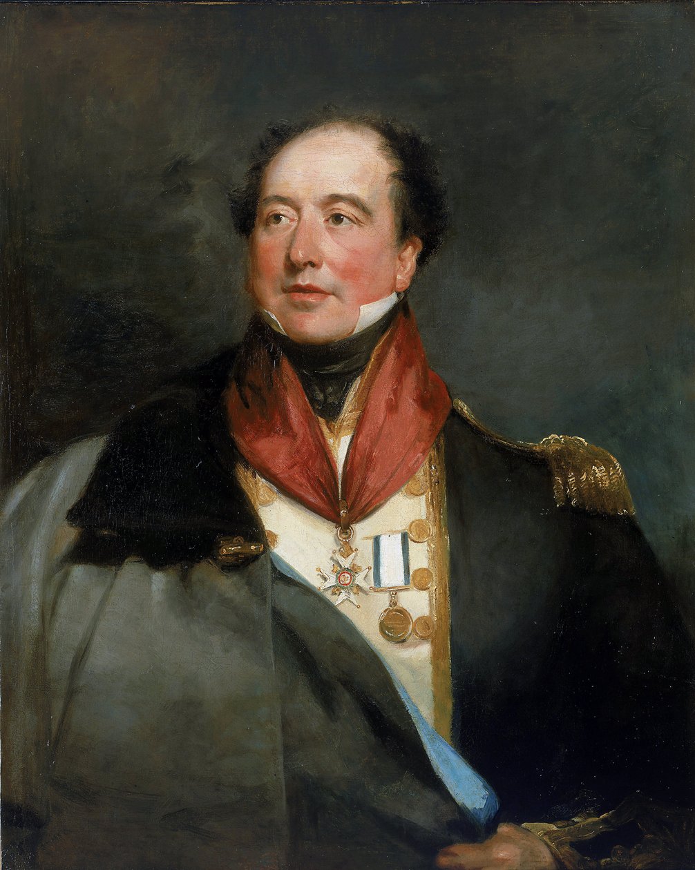 Portræt af kaptajn Sir Christopher Cole (1770-1836), ca. 1820-24 (olie på lærred) af Margaret Sarah (1793 1872) Carpenter