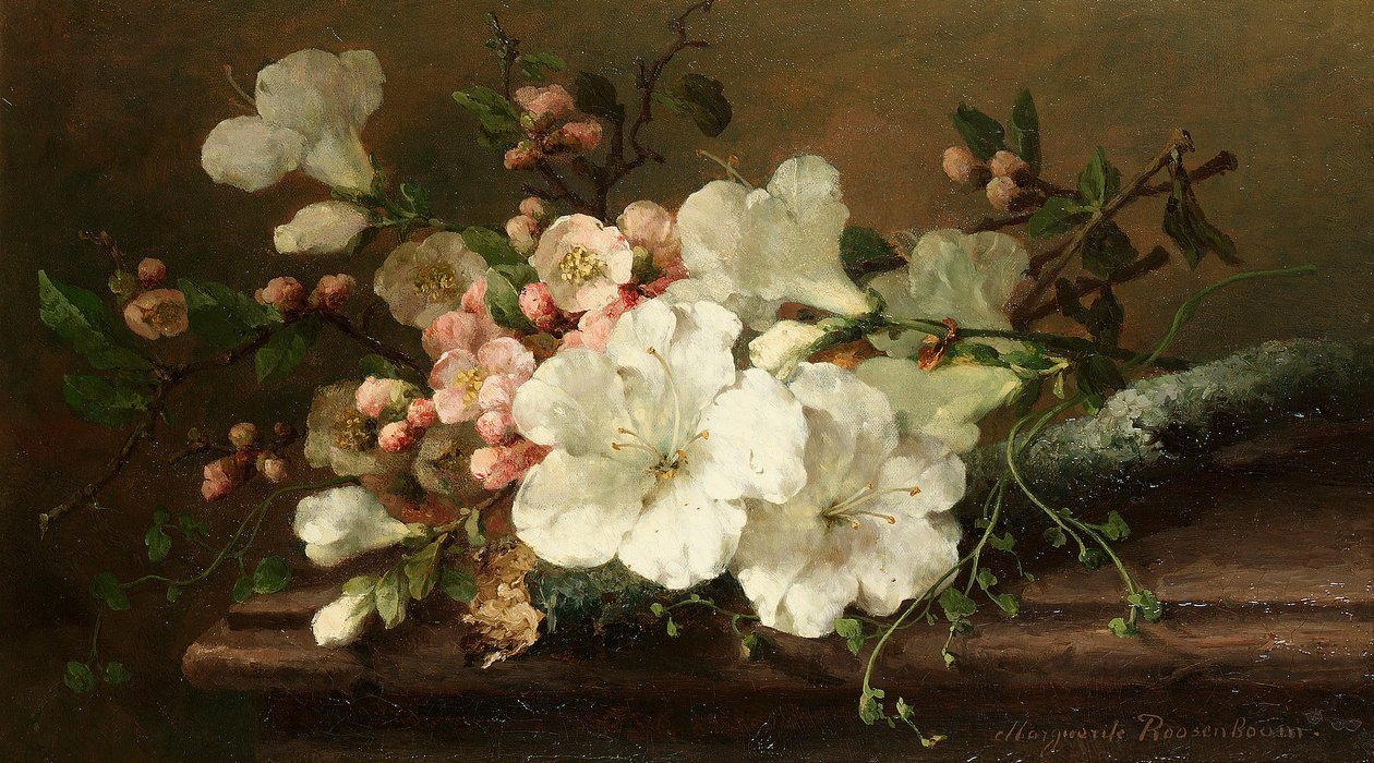 Margaretha Roosenboom - Stilleben med blomster af Margaretha Roosenboom