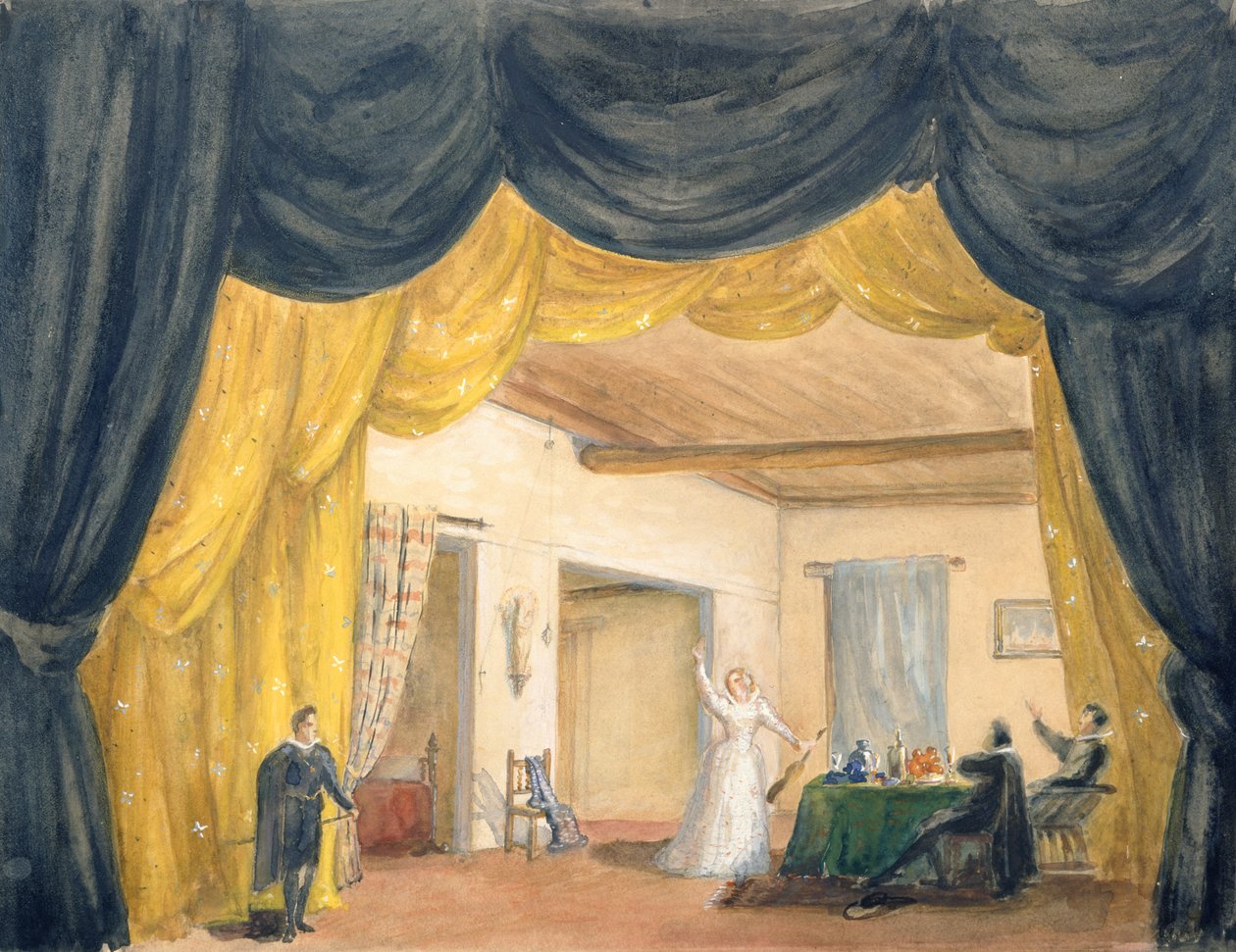Scenografi til Aleksandr Sergeyvich Dargomyzhskys opera 