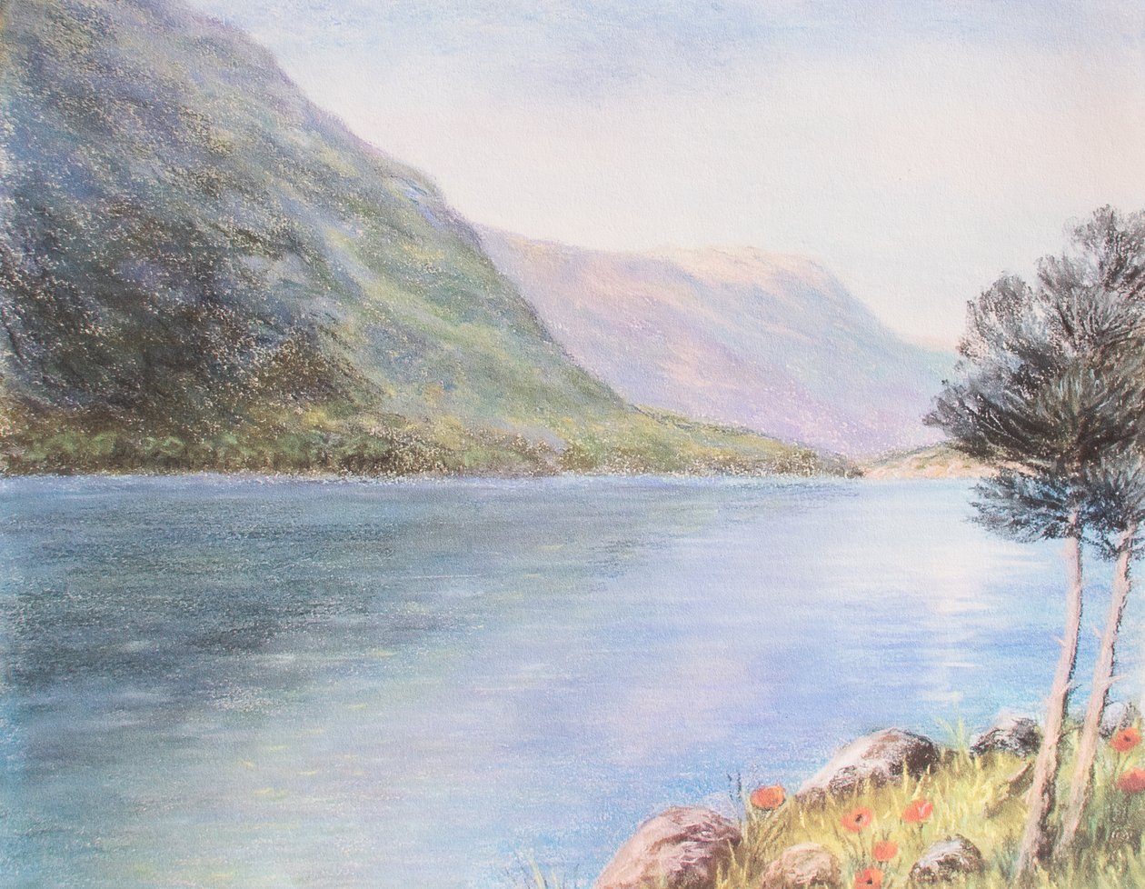Lake District, 2000 (pastel) af Margo Starkey