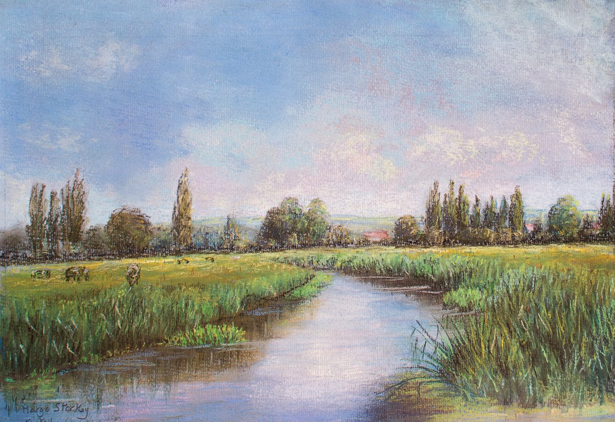 The Moor, Cookham, 2000 (pastel) af Margo Starkey