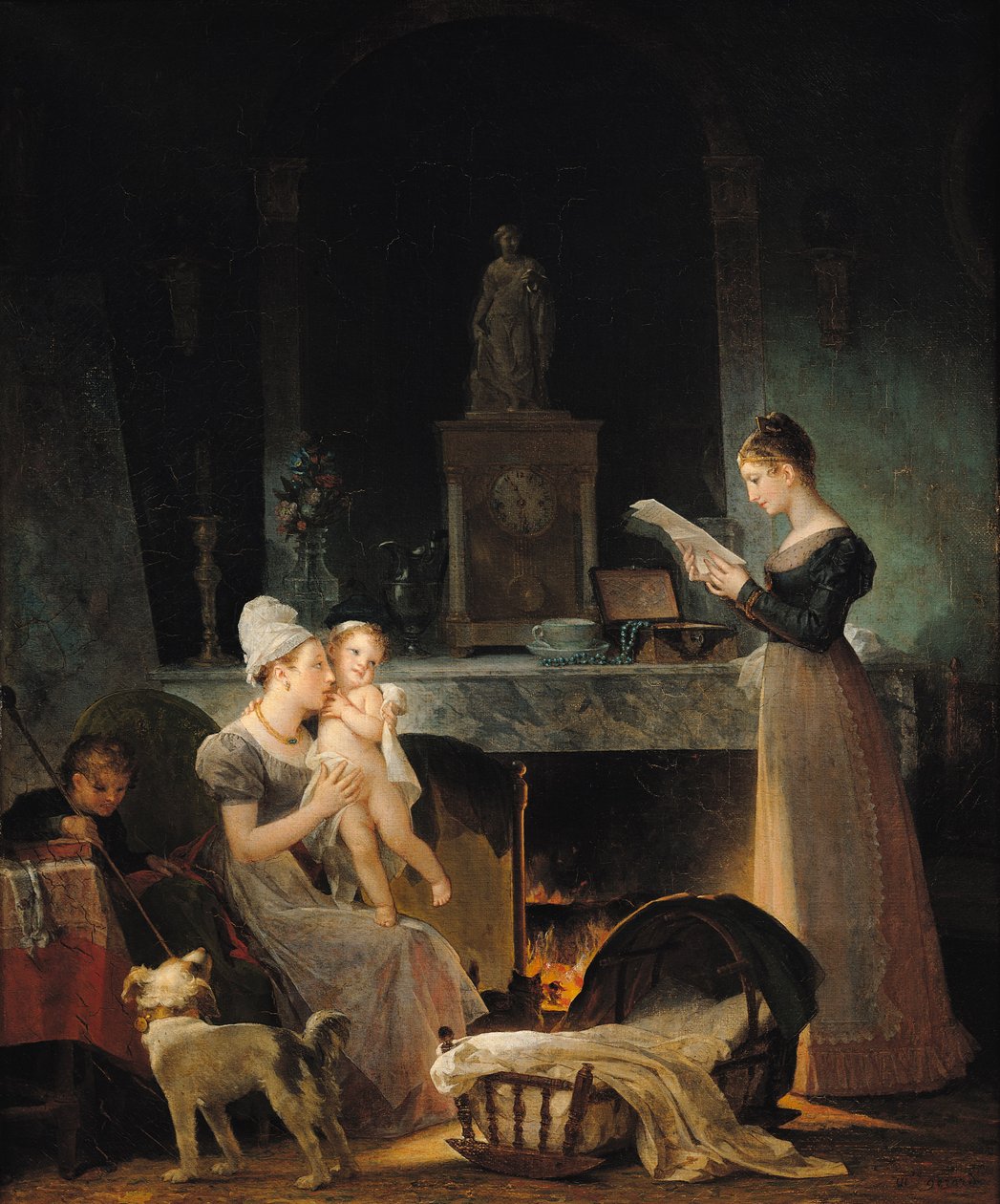 Læsning af brevet af Marguerite Gerard