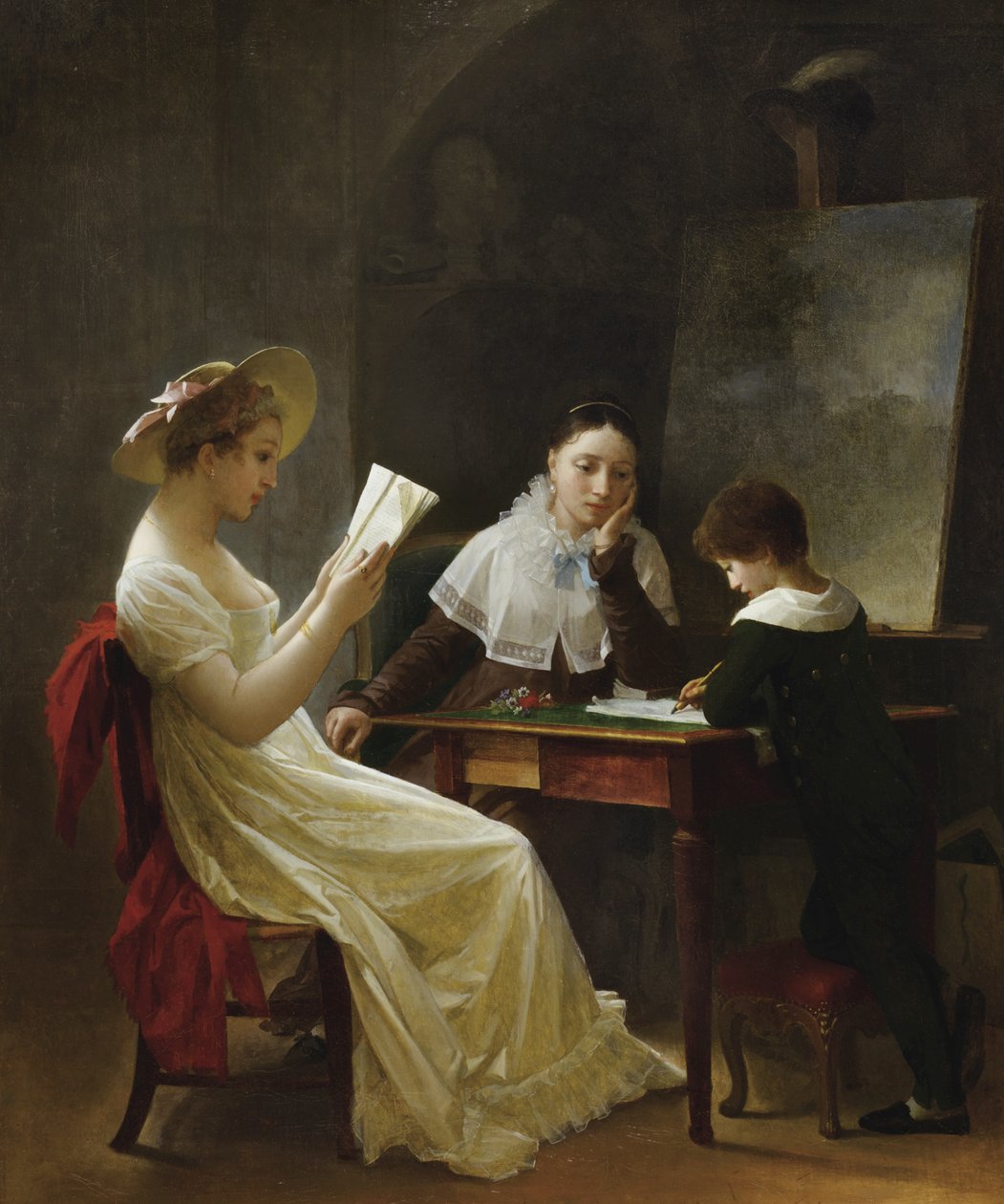 En ung skitser, ca 1820 af Marguerite Gerard