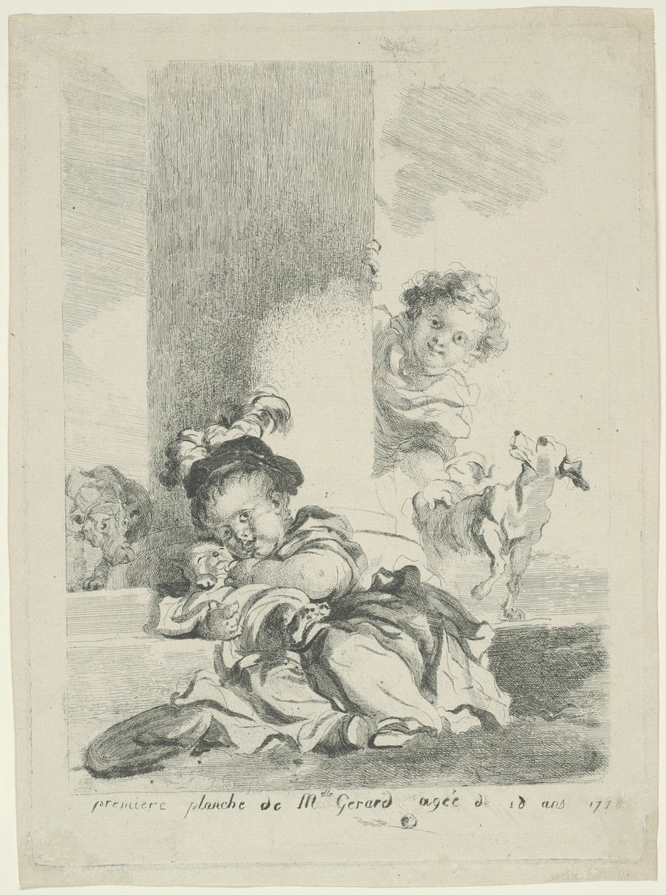 Barnet og Katten af Marguerite Gerard