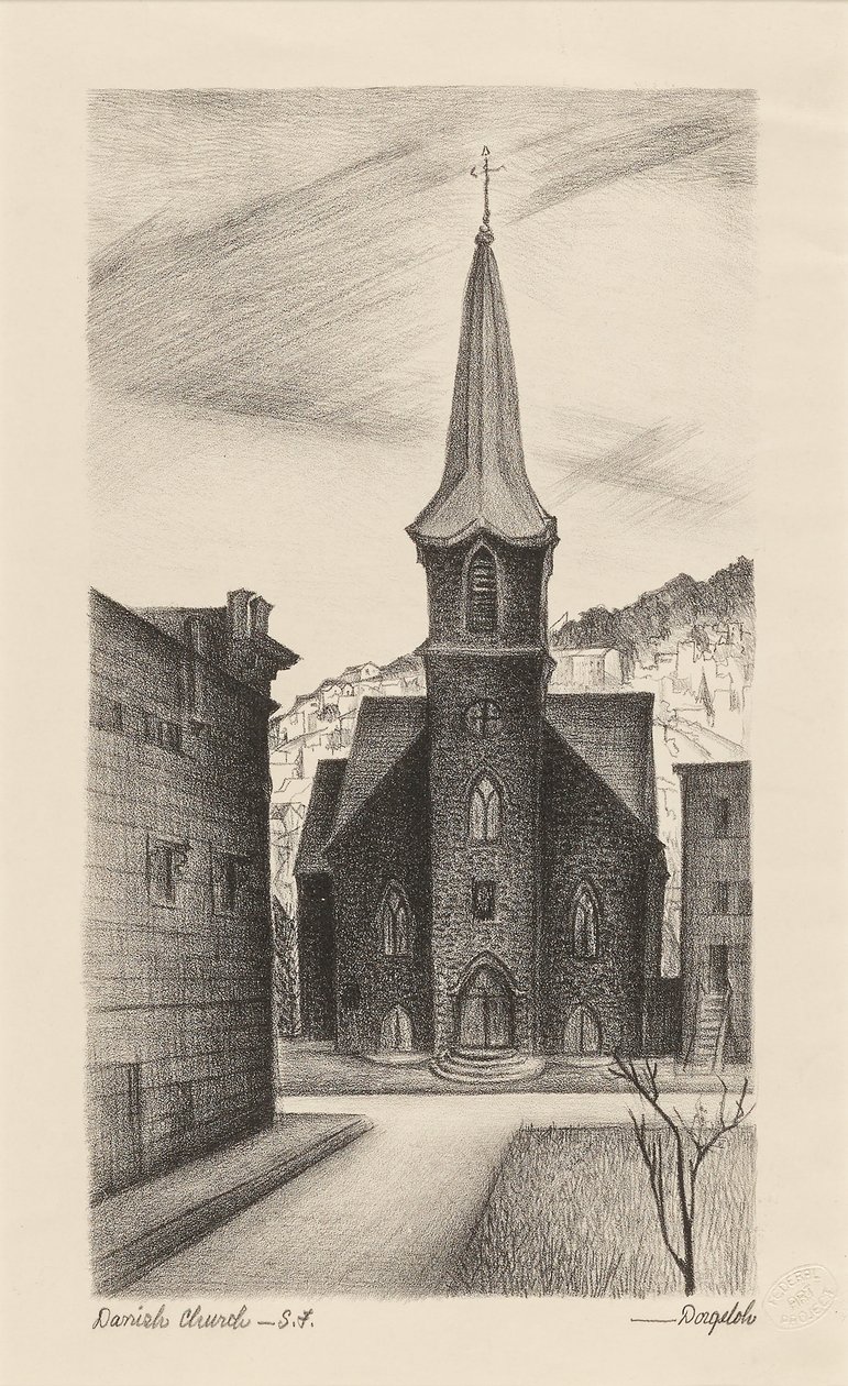 Den danske kirke, San Francisco af Marguerite Redman Dorgeloh