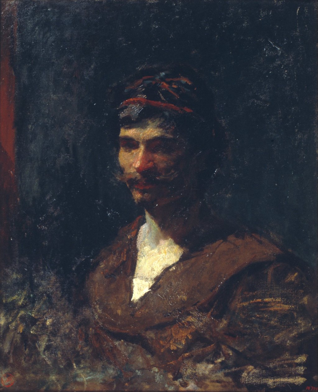 Buste af en mand. Allegori om Bacchus af Marià Fortuny Marsal
