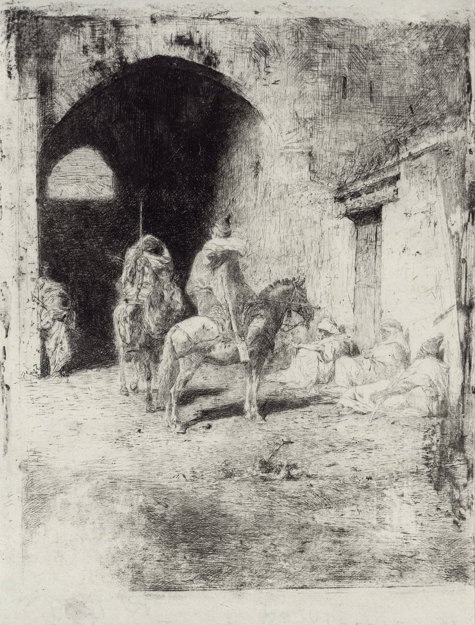 Kasbah-vagt i Tetouan af Marià Fortuny Marsal