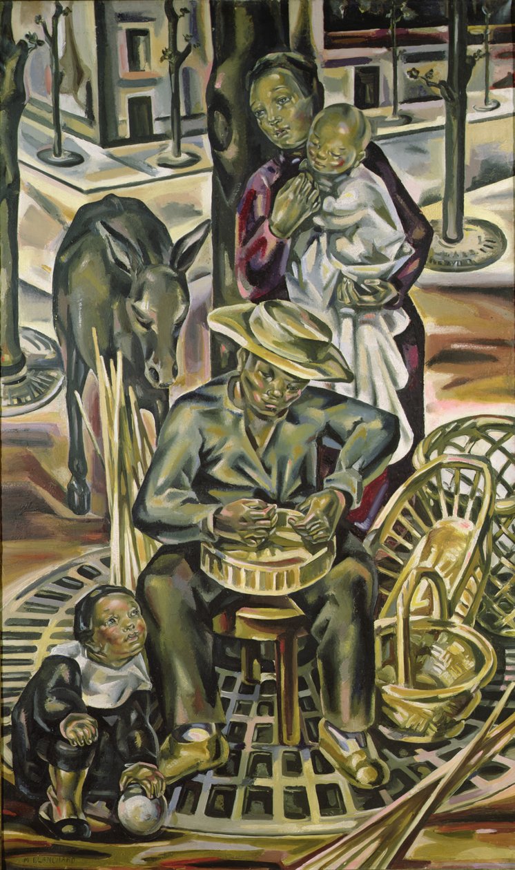 Kurvemageren, ca.1925 af Maria Blanchard