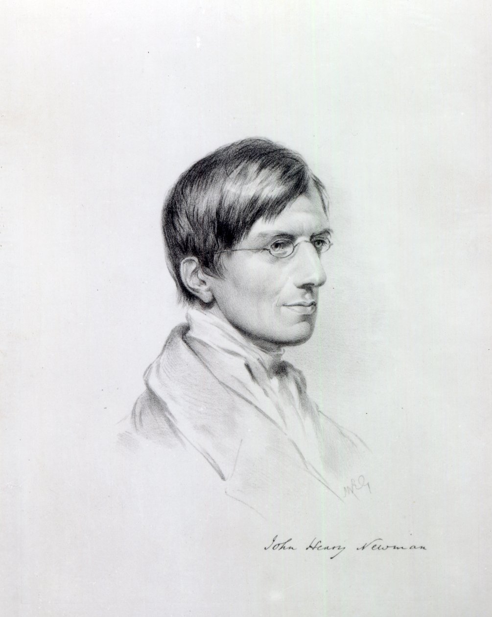 The Very Rev. J.H Newman, indgraveret af John Alfred Vinter, 1850 af Maria Giberne
