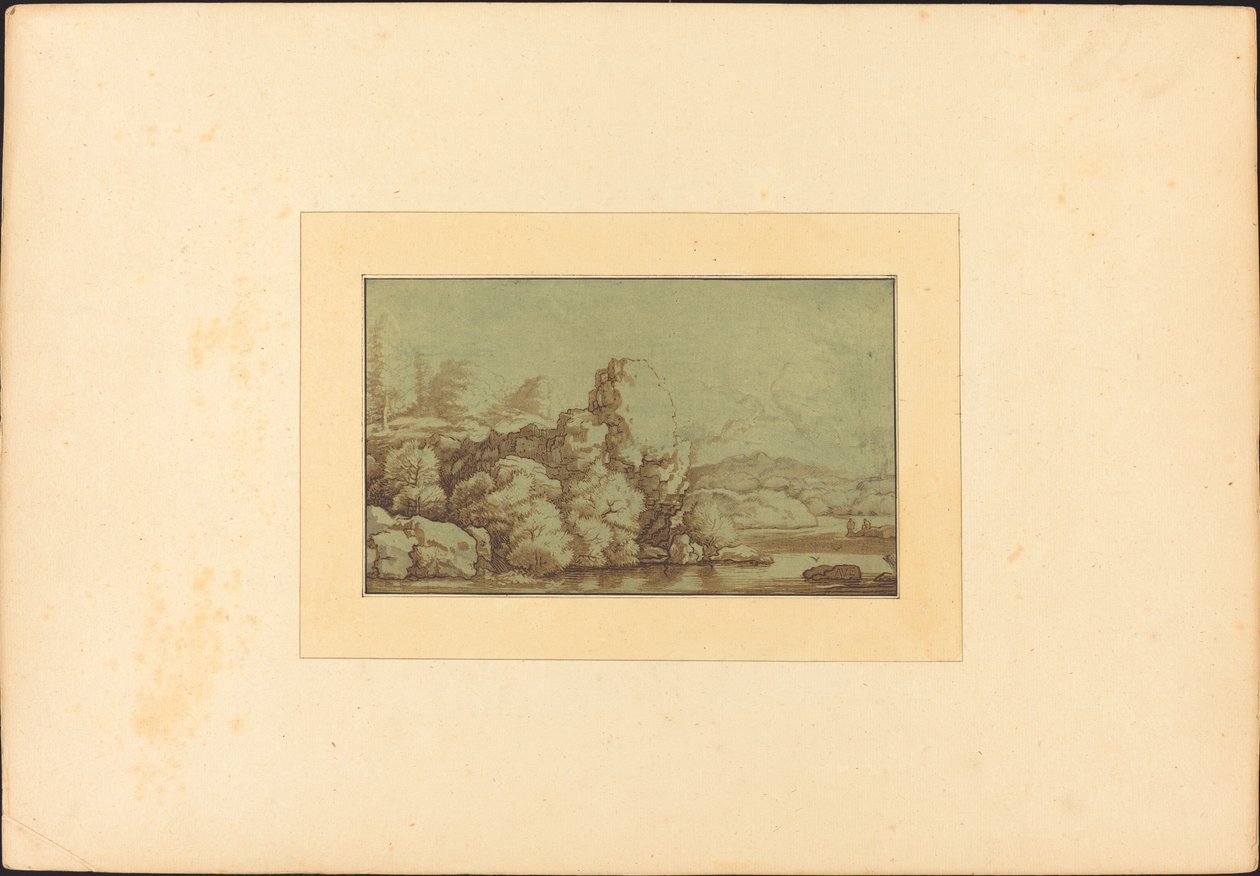 Landskab af Maria Catharina Prestel after Allart van Everdingen