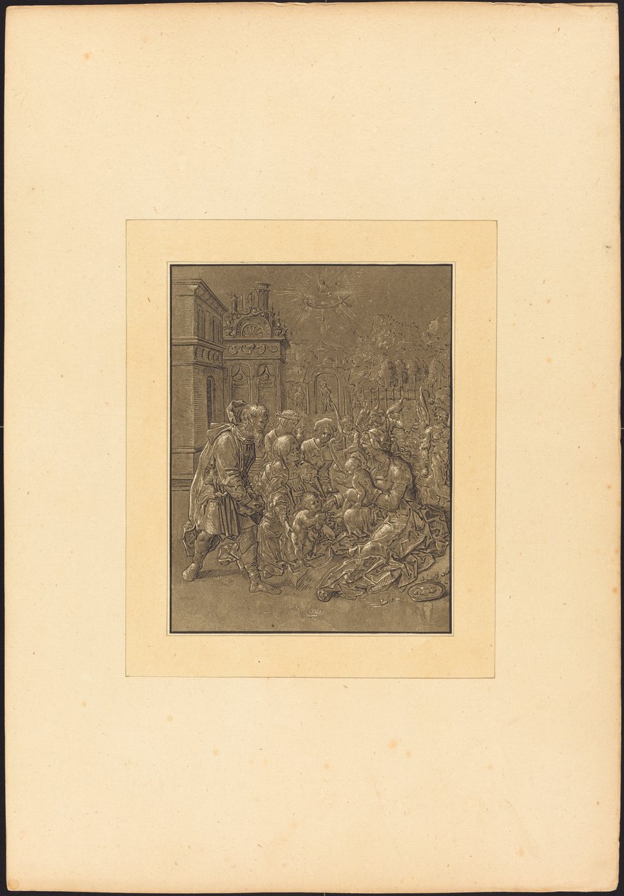 Besøg af Saint Elizabeth til den hellige familie af Maria Catharina Prestel after Hans Brosamer