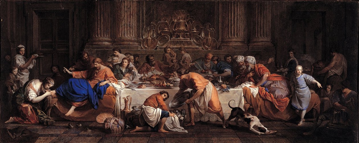 Fest i farisæeren Simons hus, ca 1748 af Maria Felice Tibaldi Subleyras