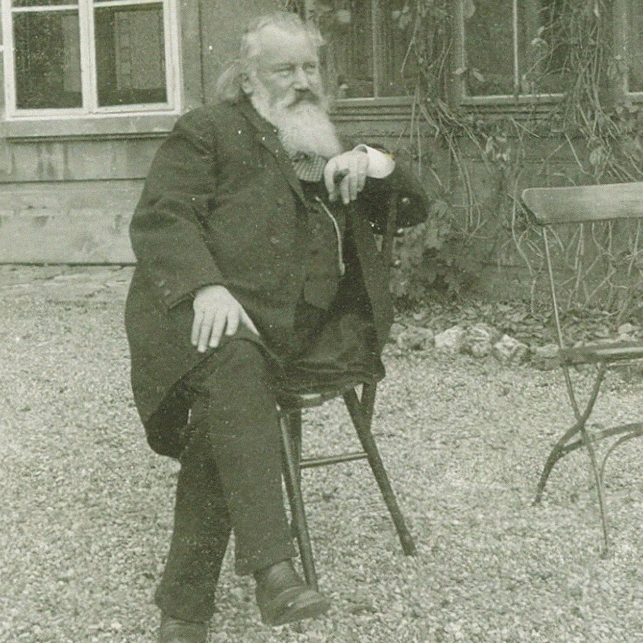 Portræt af komponisten Johannes Brahms 1833-1897, 1894 af Maria Fellinger