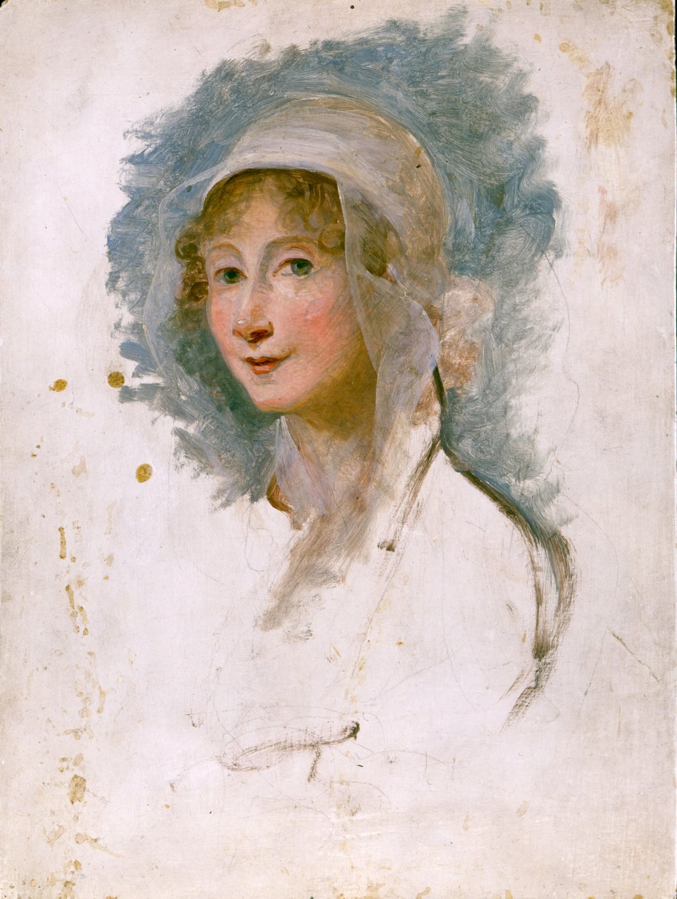 Portræt af Giulia Beccaria Manzoni (1762 - 1841), mor til Alessandro Manzoni. Maleri af Maria Cosway (1760 - 1838). Bibl. fra Brera, Milano. af Maria Hadfield Cosway