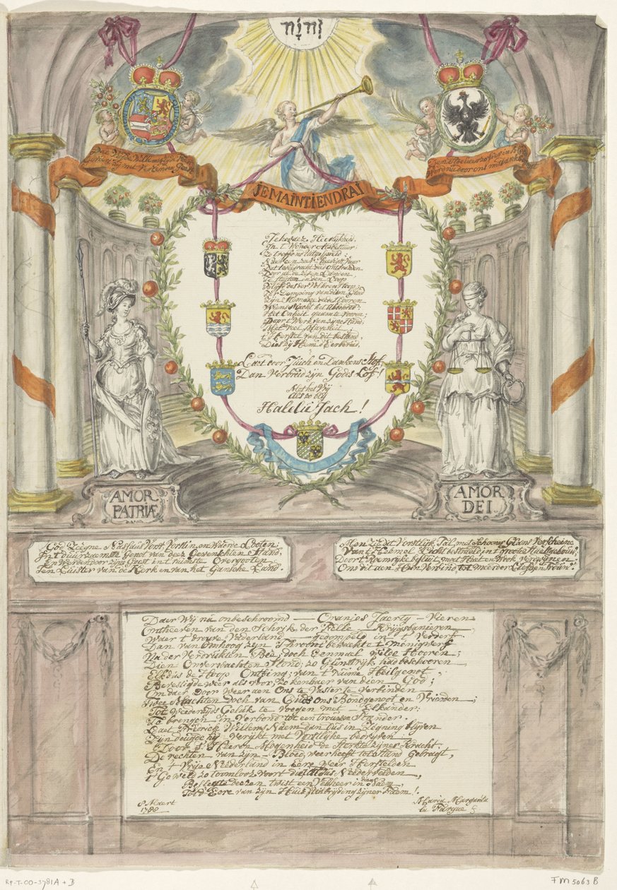 Vers for prinsesse Wilhelmina på 40-års fødselsdag for prins William V, 1788 af Maria Margaretha la Fargue