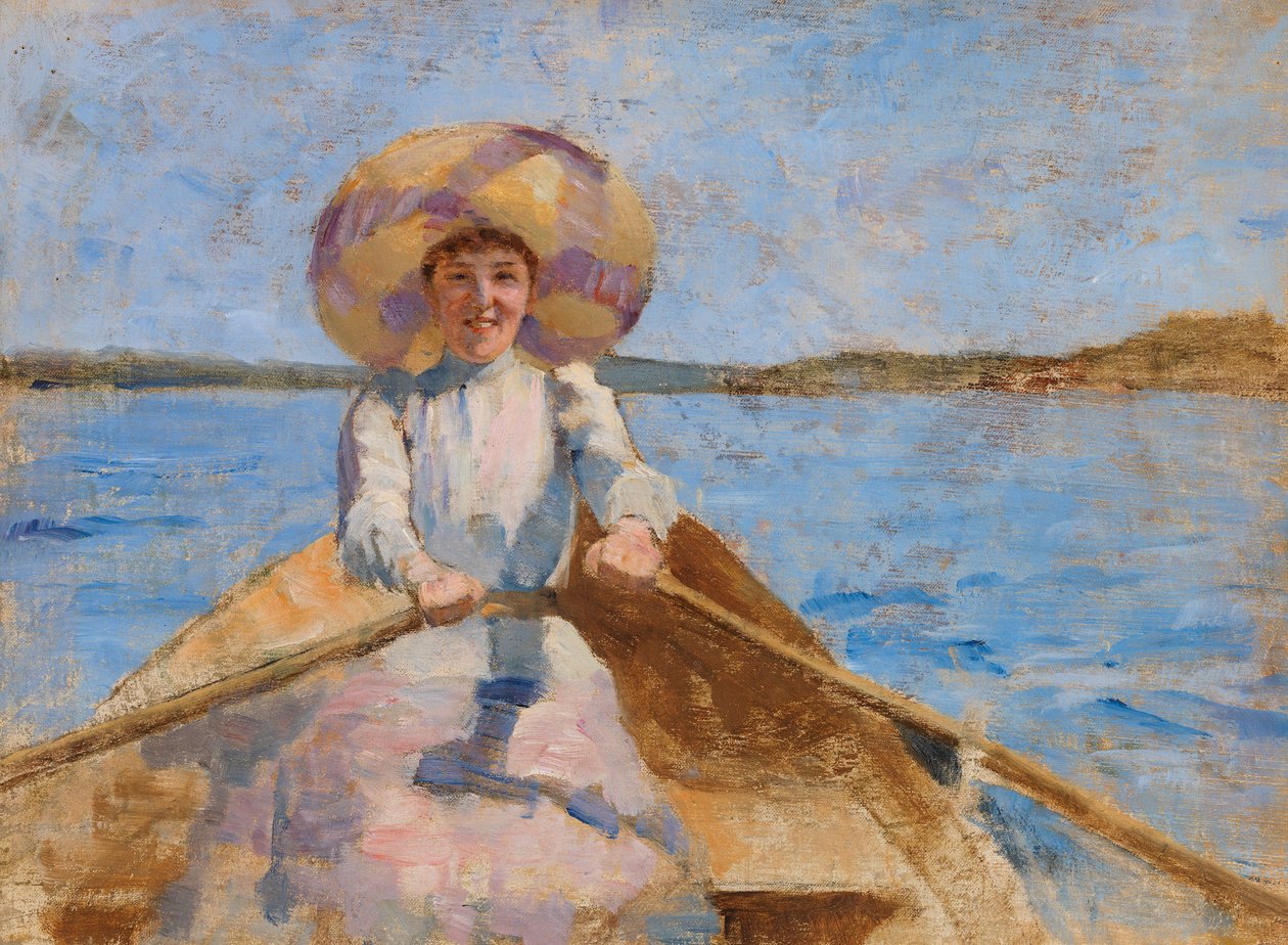 Rørende kvinde, skitse af Maria Wiik