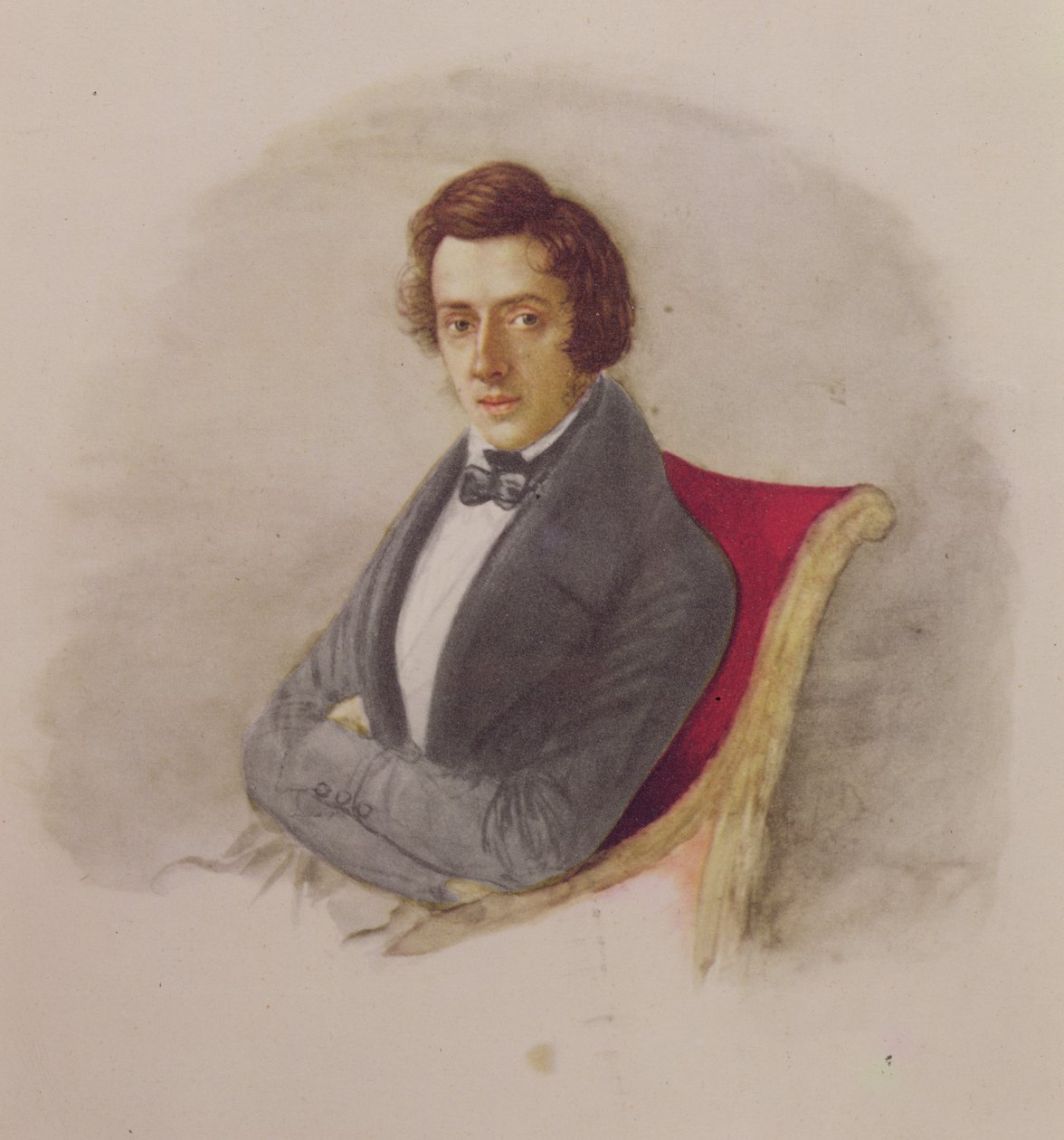 Portræt af Frederic Chopin (1810-49) af Maria Wodzinska