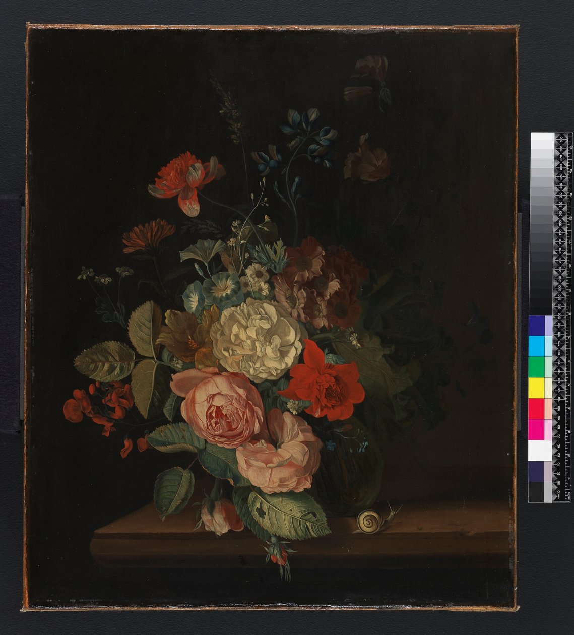 En vase med blomster, før 1693 af Maria van Oosterwyck