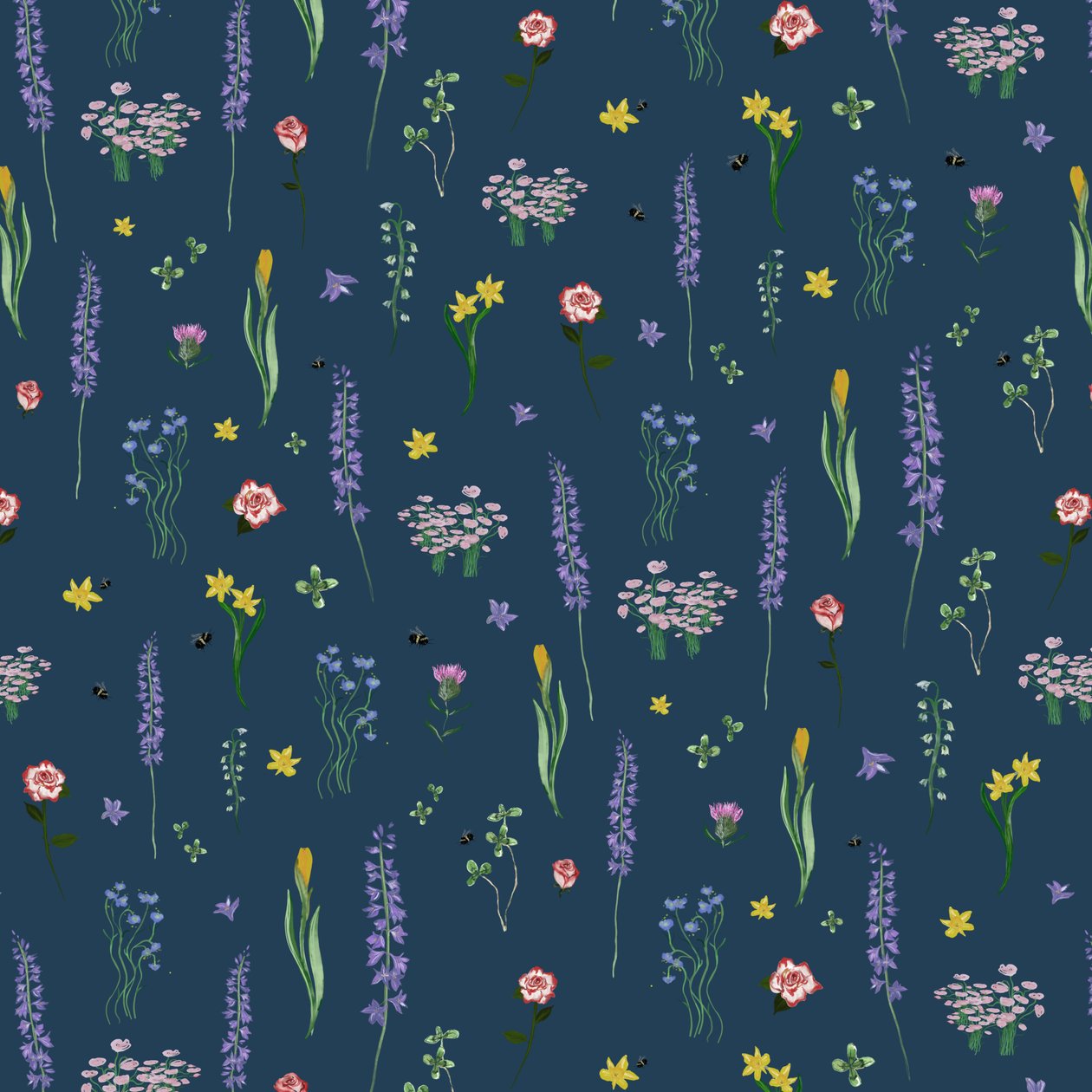 Kroningsblomster, blå, 2023 af Marianna Kulukundis