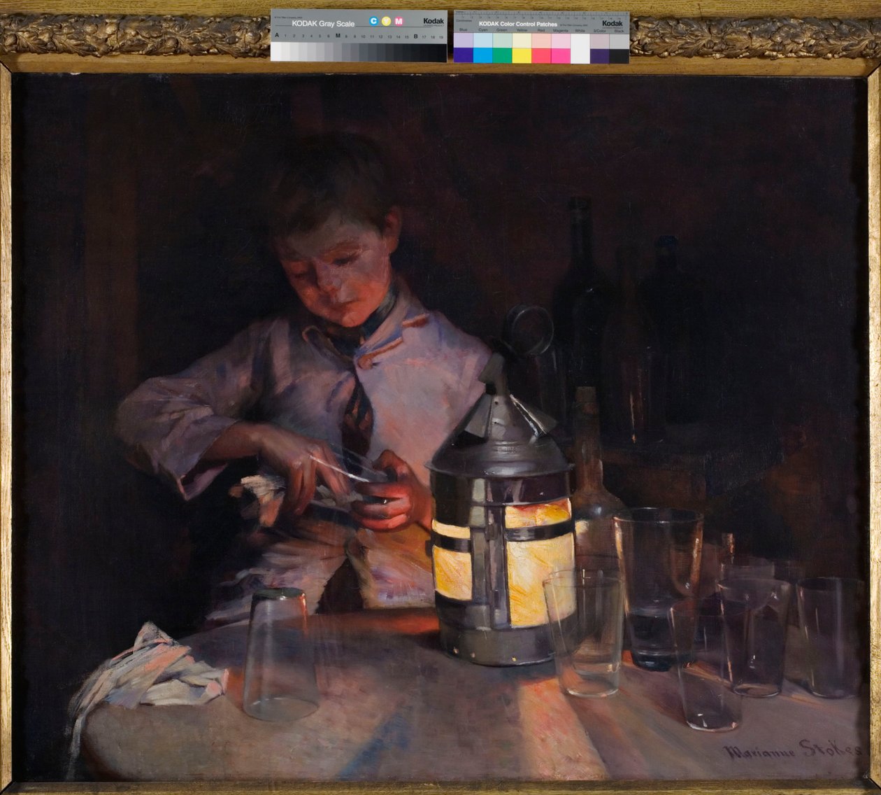 Lanternelys, 1888 af Marianne Stokes