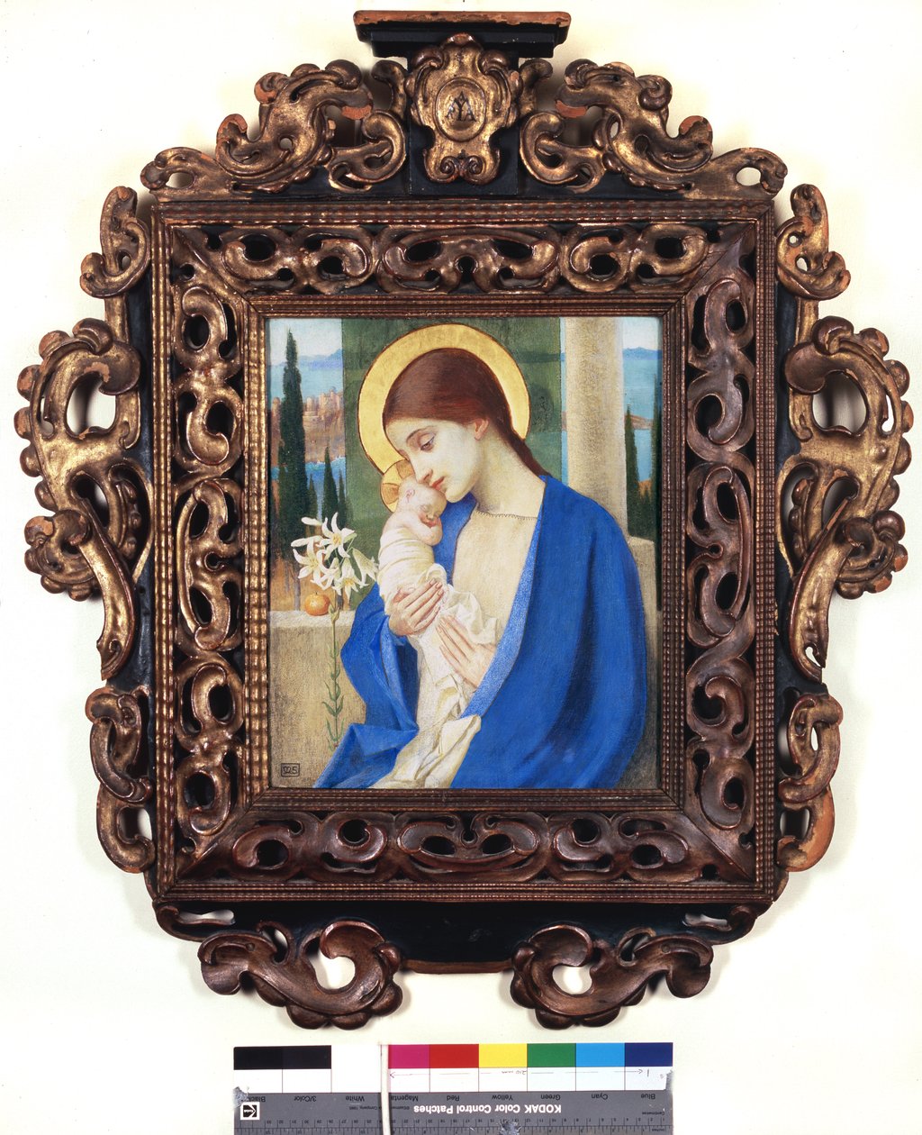 Madonna og barn, ca. 1905 (tempera på panel) af Marianne Stokes