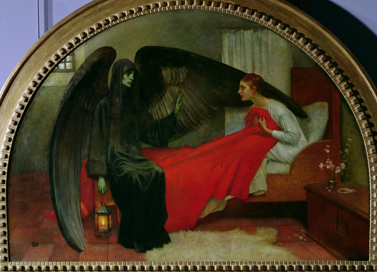 Den unge pige og døden, ca. 1900 af Marianne Stokes