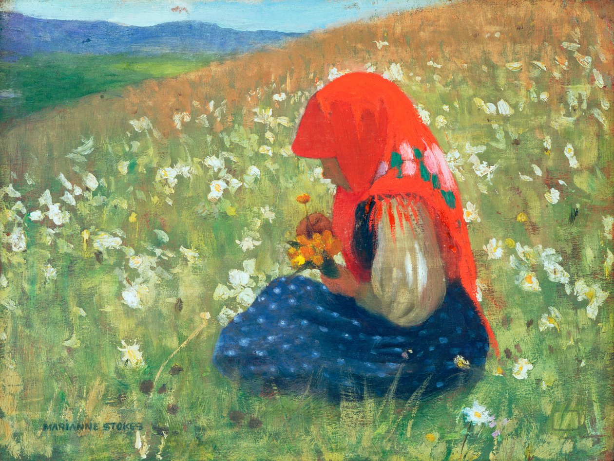 Pige fra Tatra, ca. 1905-07 af Marianne Stokes