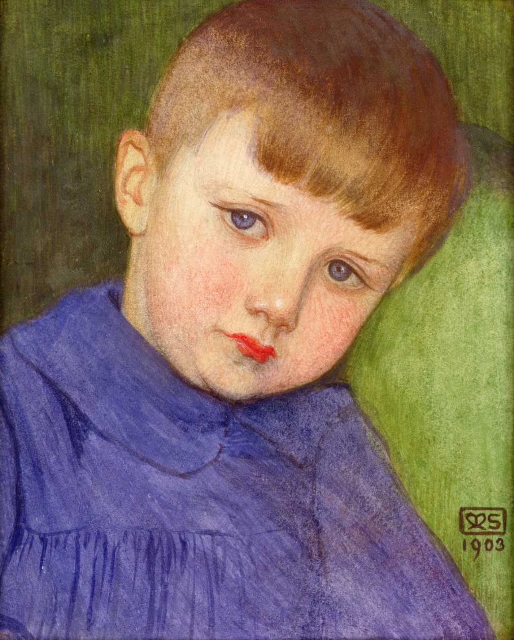 Portræt af Anthony Stokes af Marianne Stokes