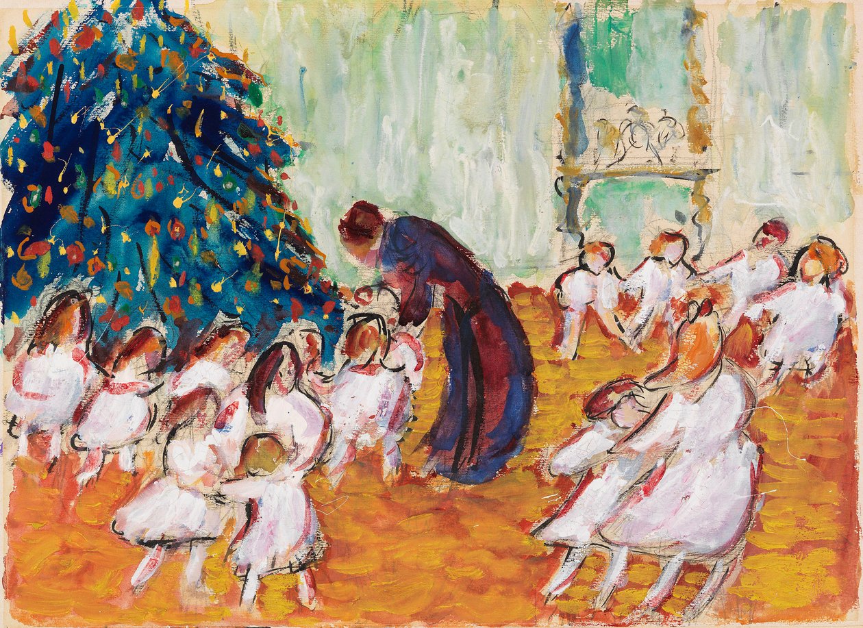Juletræ, 1911. af Marianne von Werefkin