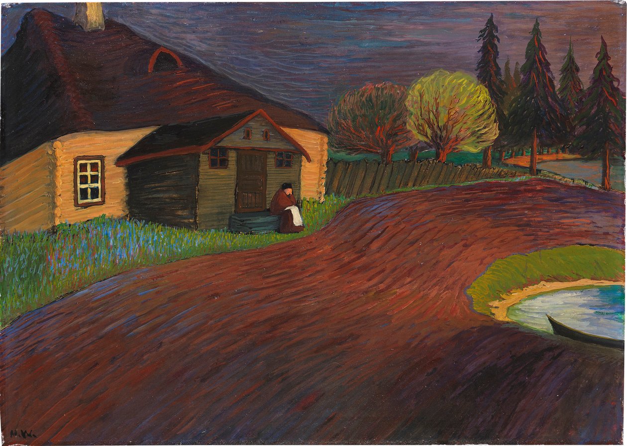 Mindet, 1907-1908. af Marianne von Werefkin