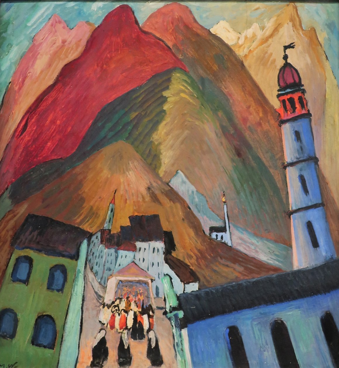 1924 Werefkin-optog nær Ascona af Marianne von Werefkin