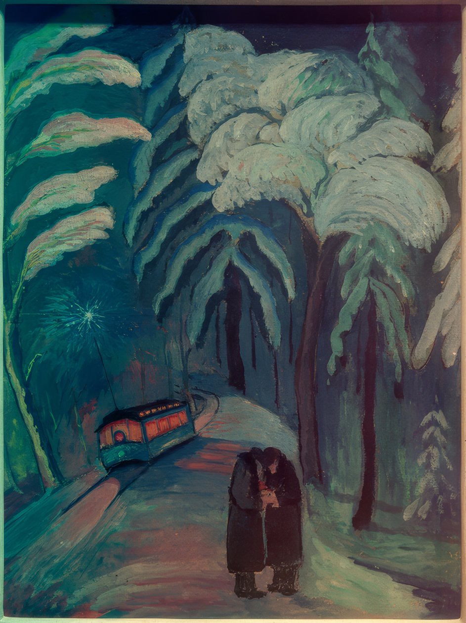Blå gnist af Marianne von Werefkin