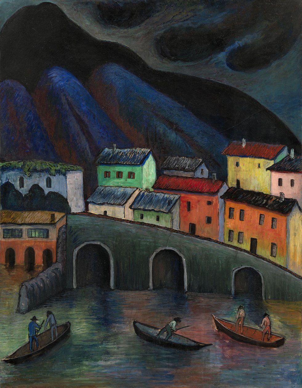 Nattefiskeri i Ascona, 1920