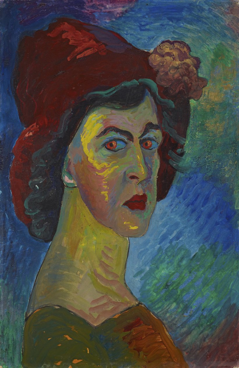 selvportræt af Marianne von Werefkin