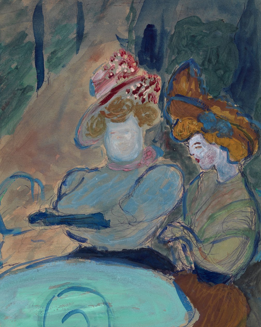 To kvinder i en gadecafé af Marianne von Werefkin