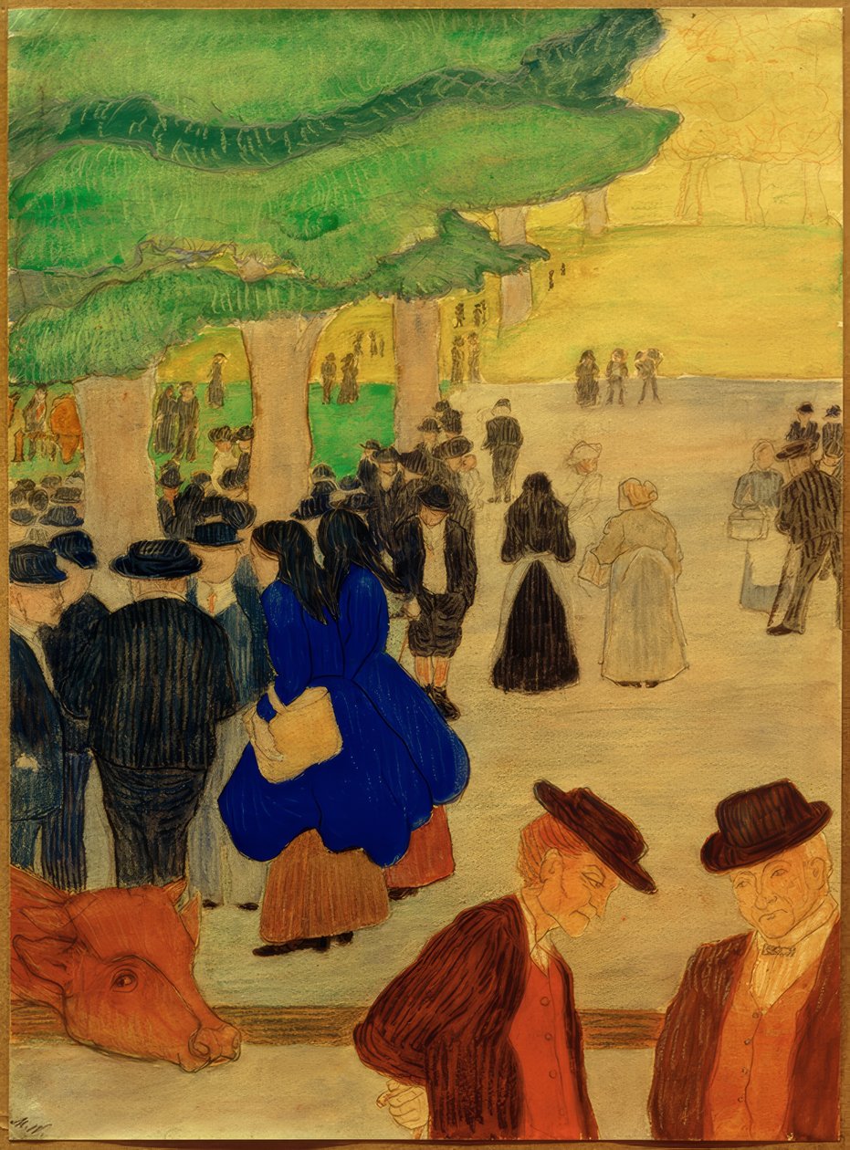 Viehmarkt af Marianne von Werefkin