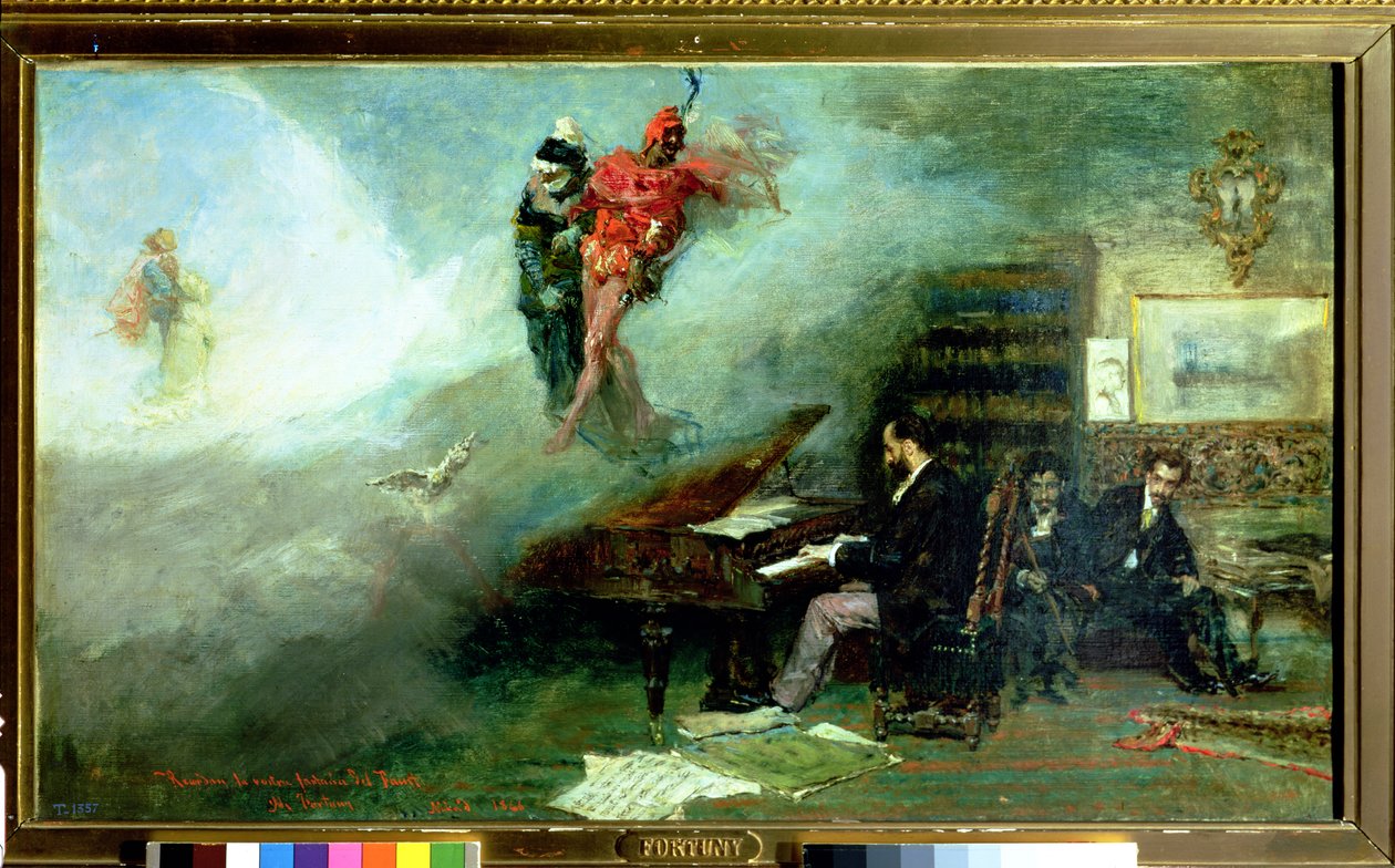 Genkaldelse af Faust Fantasy, 1866 af Mariano José María Bernardo Fortuny y Carbó