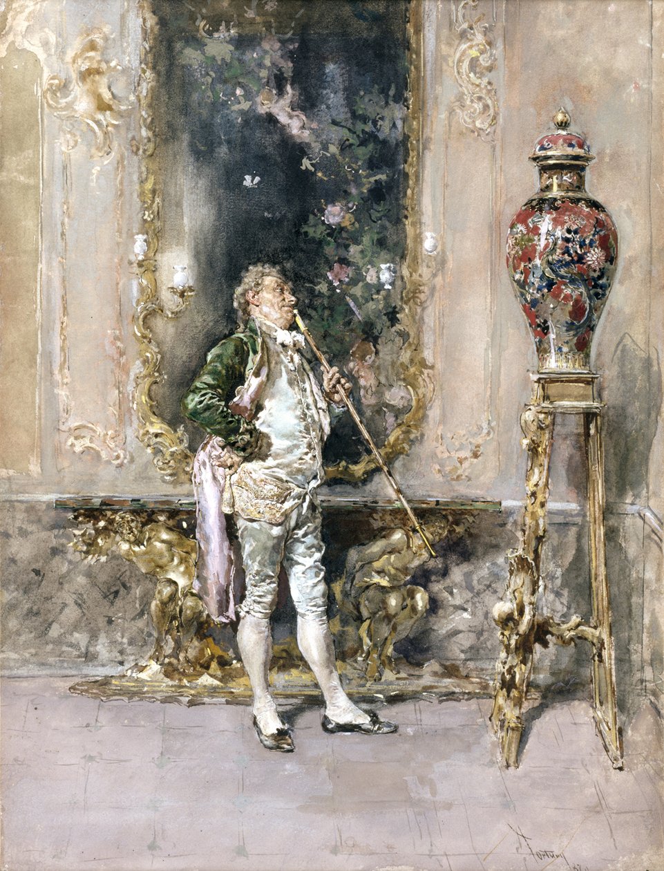 Den sjældne vase, 1870 af Mariano José María Bernardo Fortuny y Carbó