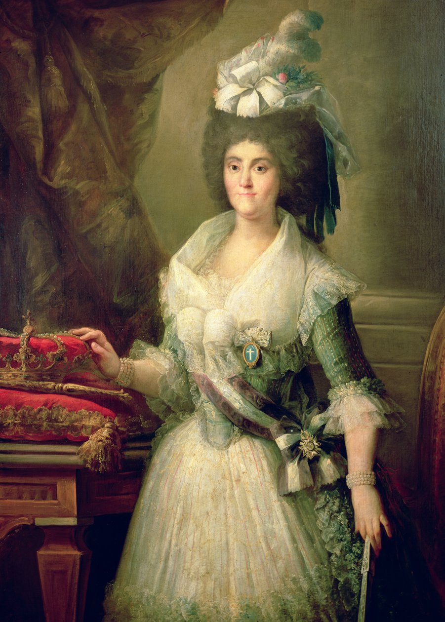 Portræt af dronning Maria Luisa (1751-1819) af Mariano Salvador Maella