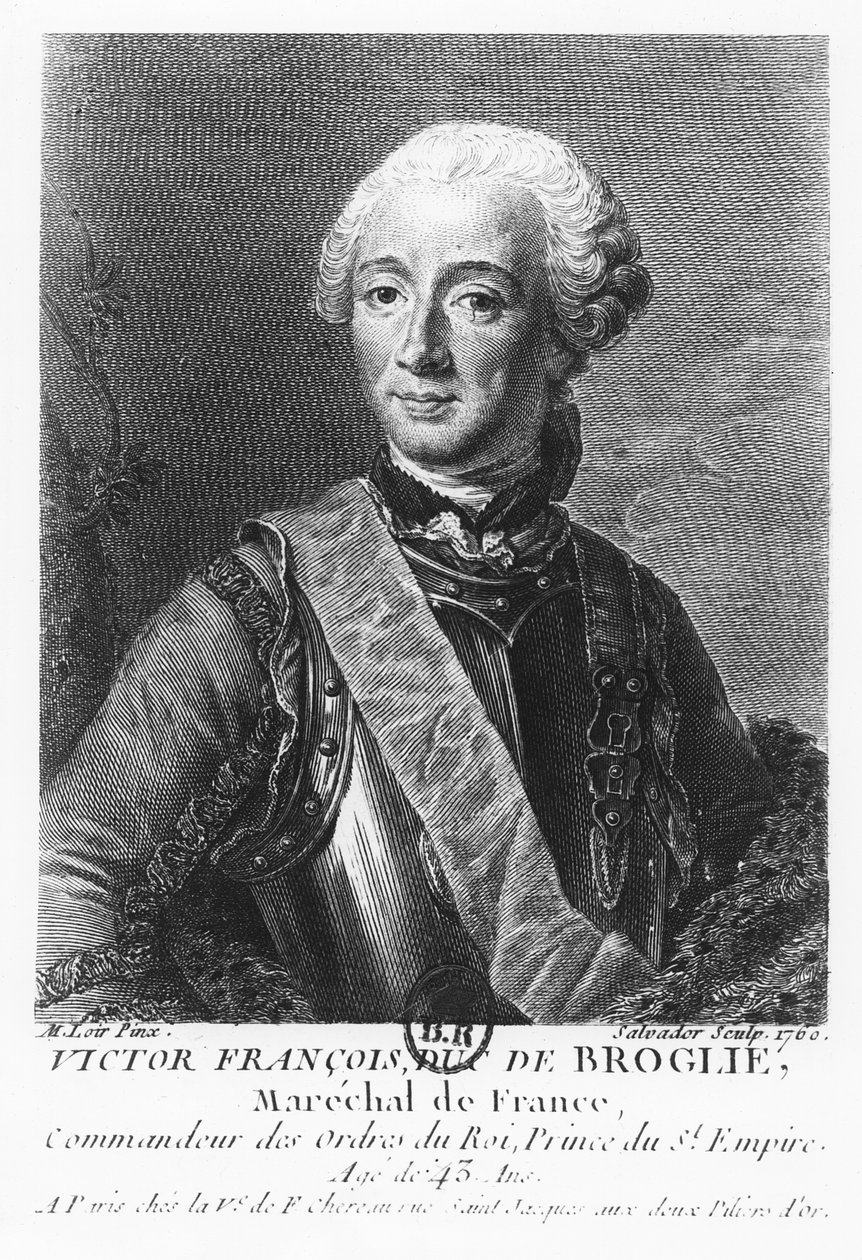 Victor François, Duc de Broglie, marskal af Frankrig af Mariano Salvador Maella