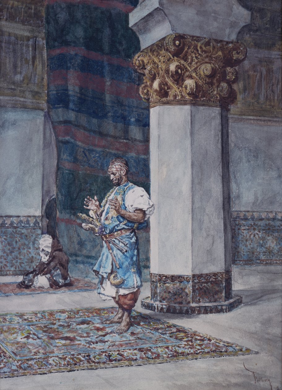 En købmand beder i en moske af Mariano Fortuny y Marsal