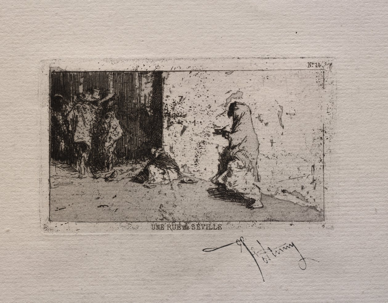 En gade i Sevilla af Mariano Fortuny y Marsal