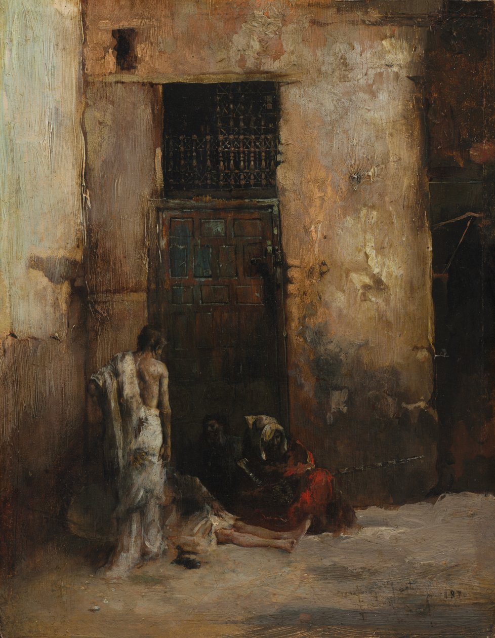 Tiggere ved en Dør af Mariano Fortuny y Marsal