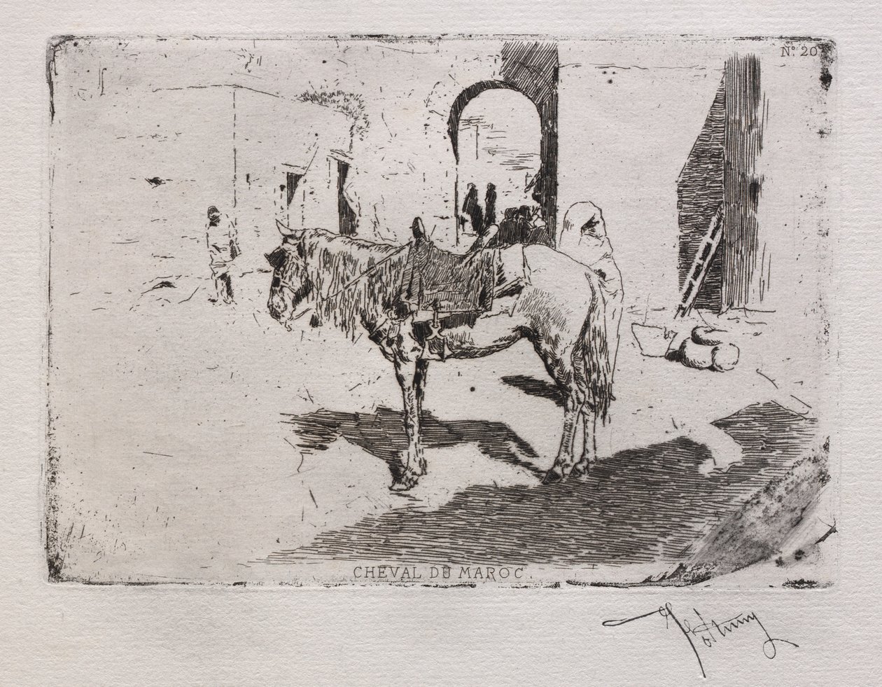 marokkansk hest af Mariano Fortuny y Marsal