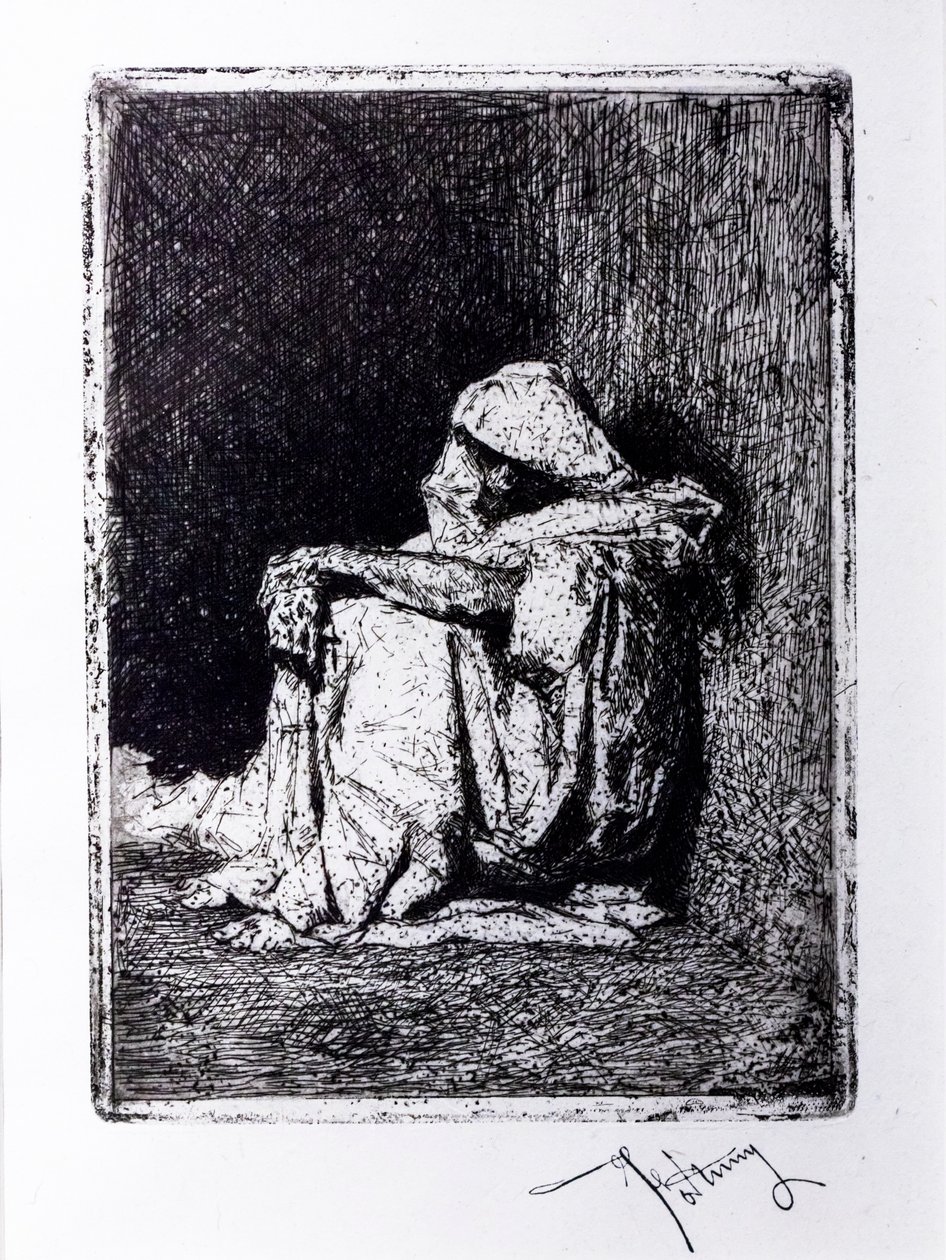 Siddende araber af Mariano Fortuny