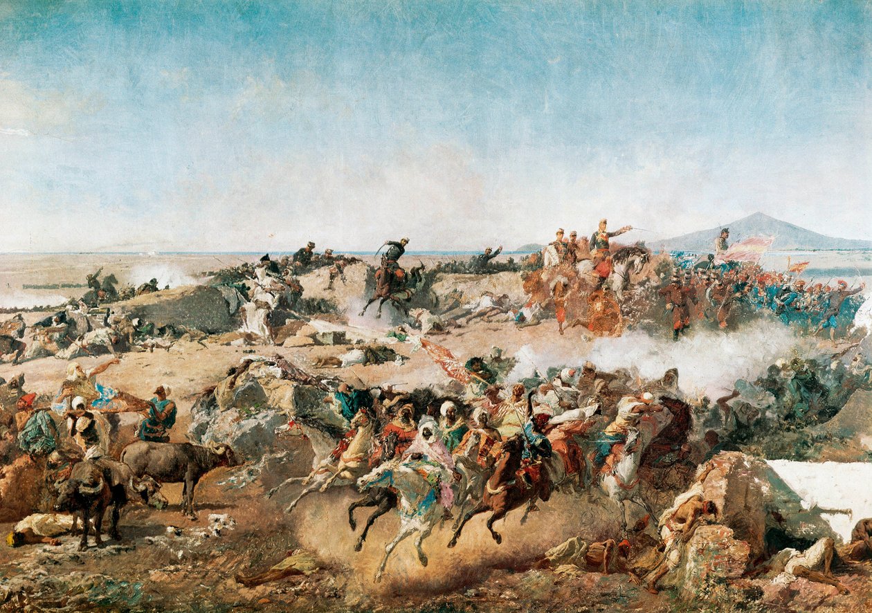 Slaget ved Tetouan (Tetouan) af Mariano Fortuny y Marsal