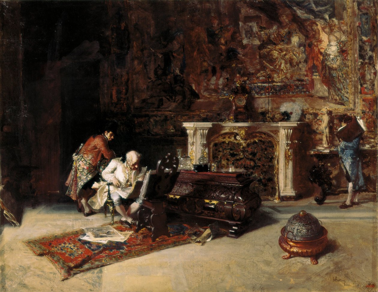 "Graveringssamleren" maleri af Mariano Fortuny (1838-1874) 1863 af Mariano Fortuny y Marsal