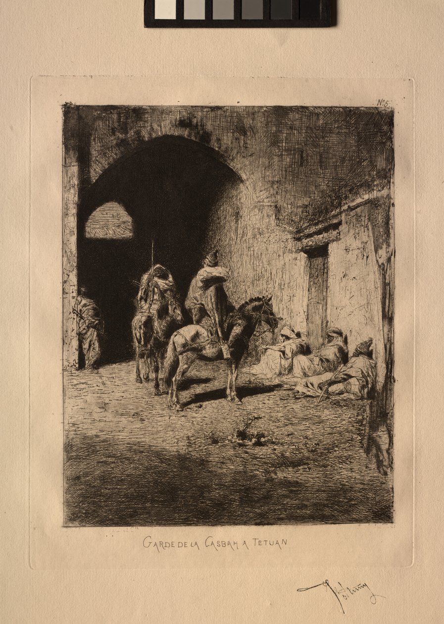 Casbah-vagt i Tetuan. af Mariano Fortuny y Carbó