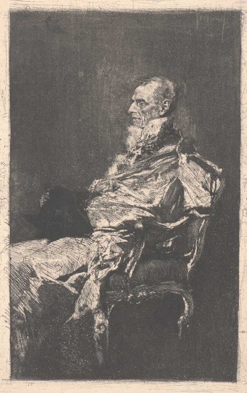 Diplomaten (akvatinte og radering) af Mariano José María Bernardo Fortuny y Carbó